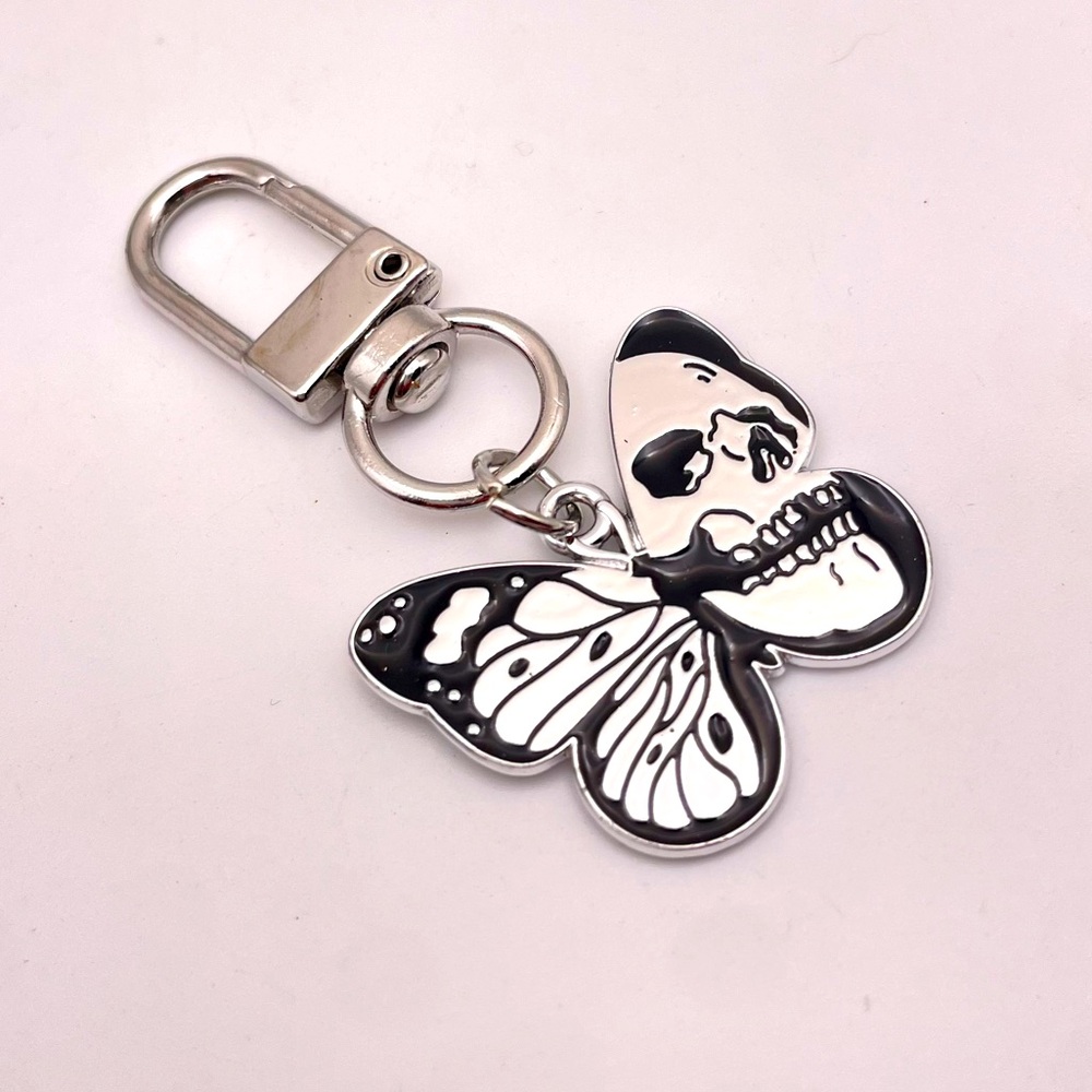 ABSTRACT SKULL BUTTERFLY | Bag Charm | Keychain (Brand New!) ✨